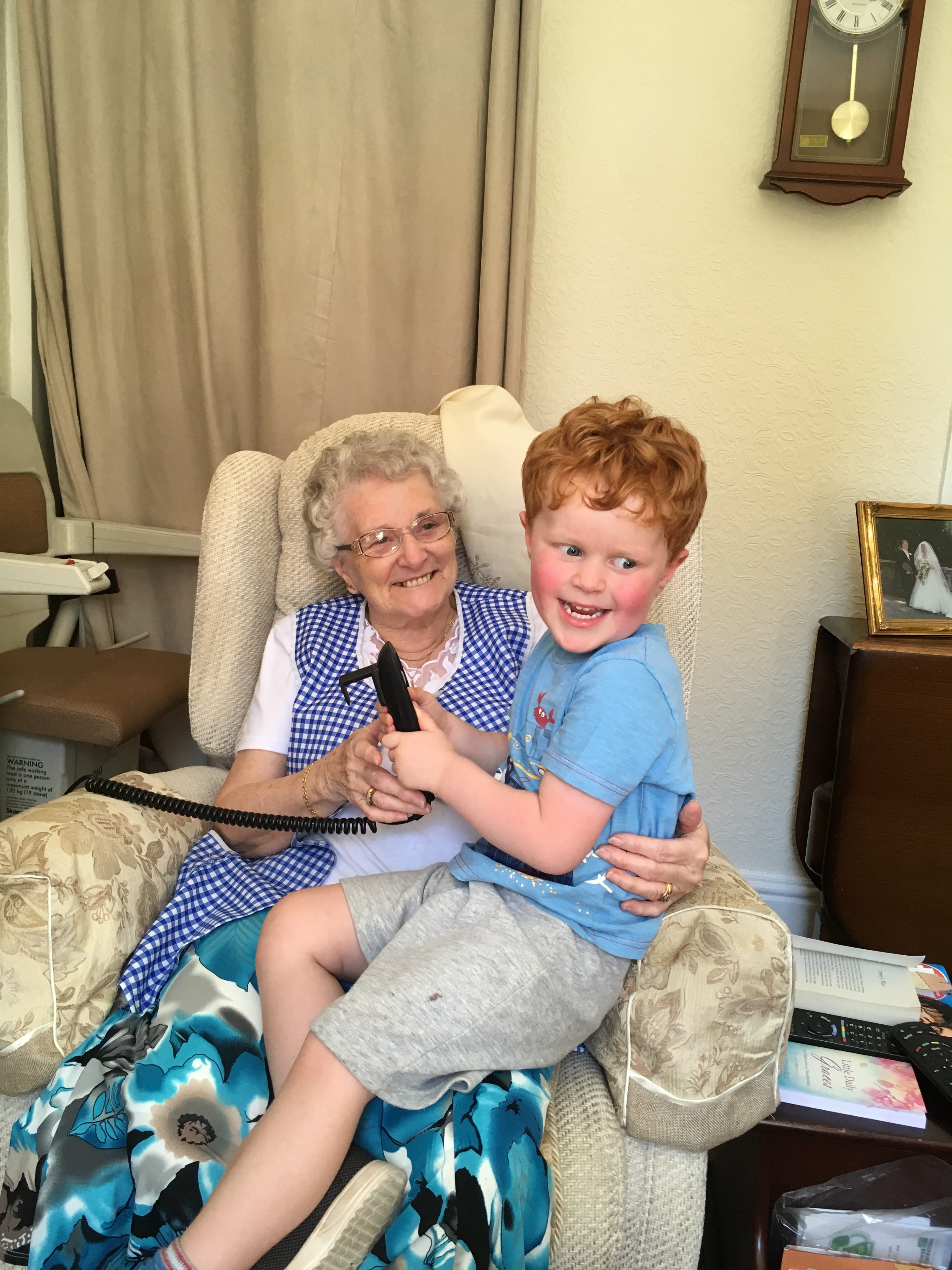 Playing on Grandma’s Chair